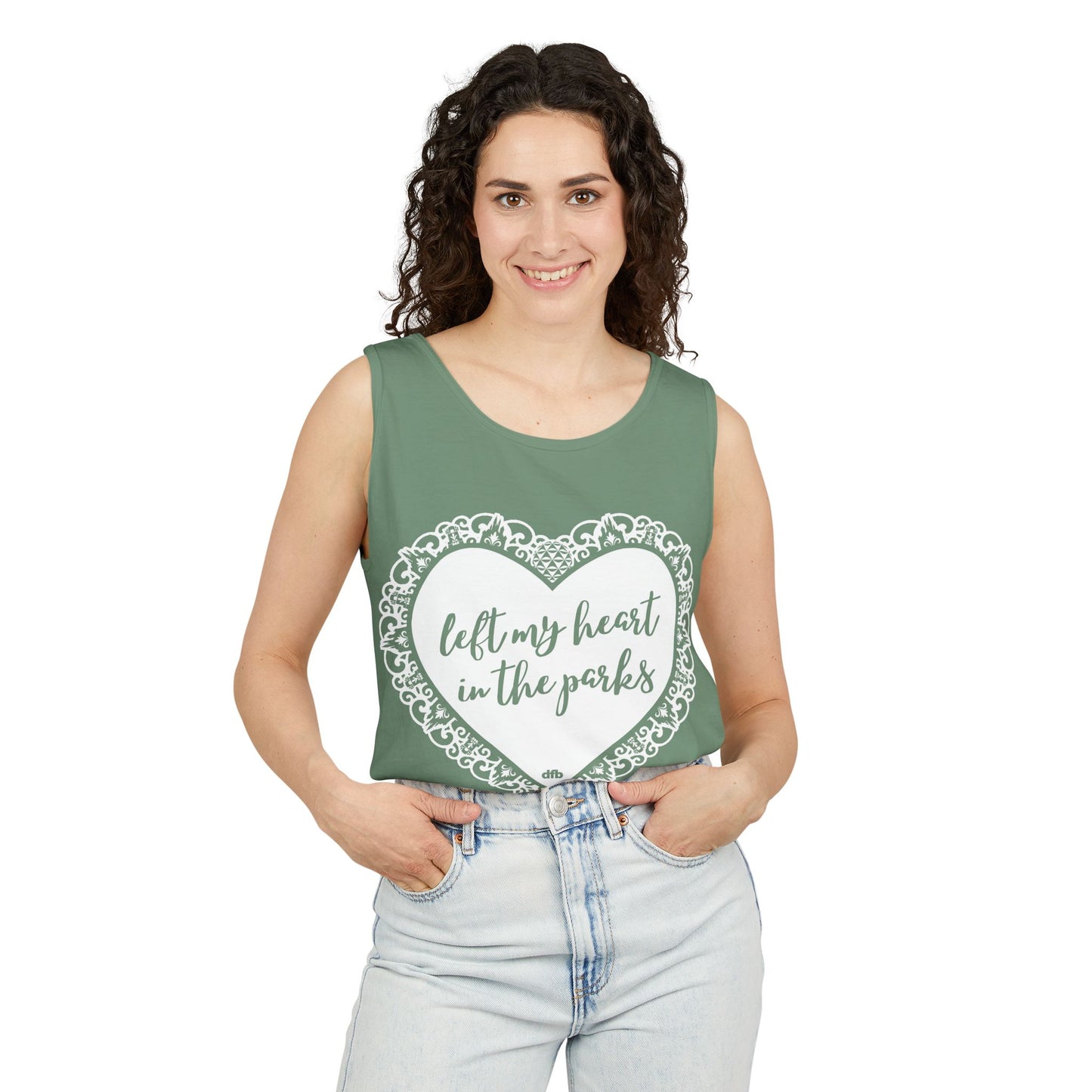 Left My Heart in the Parks - Unisex Garment-Dyed Tank Top