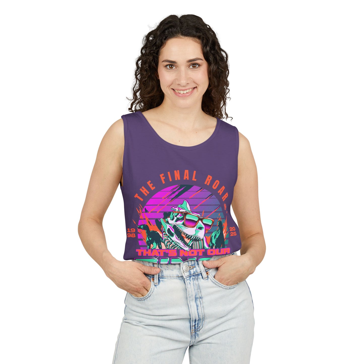 LIMITED EDITION - The Final Roar - DINOSAUR - Unisex Garment-Dyed Tank Top