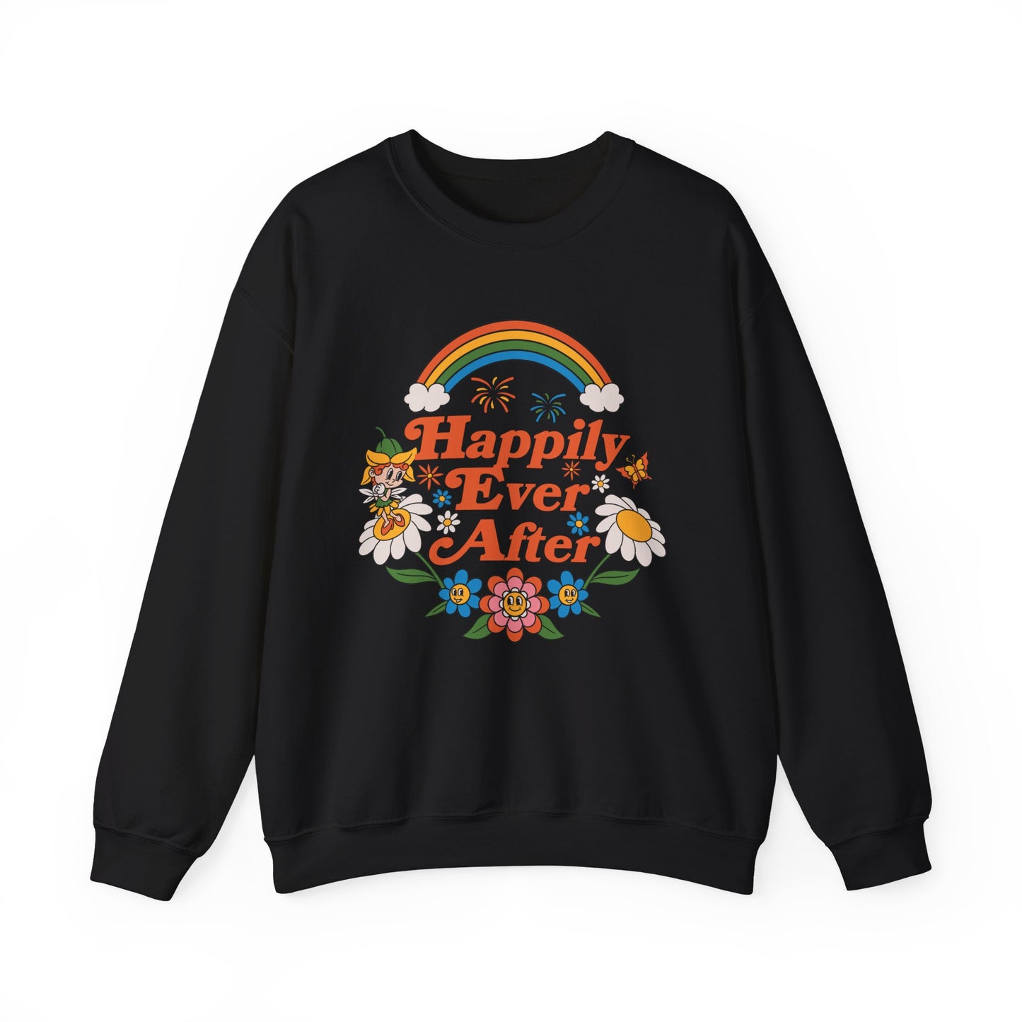 Happily Ever After Disney Fireworks - Unisex Adult Crewneck Sweatshirt