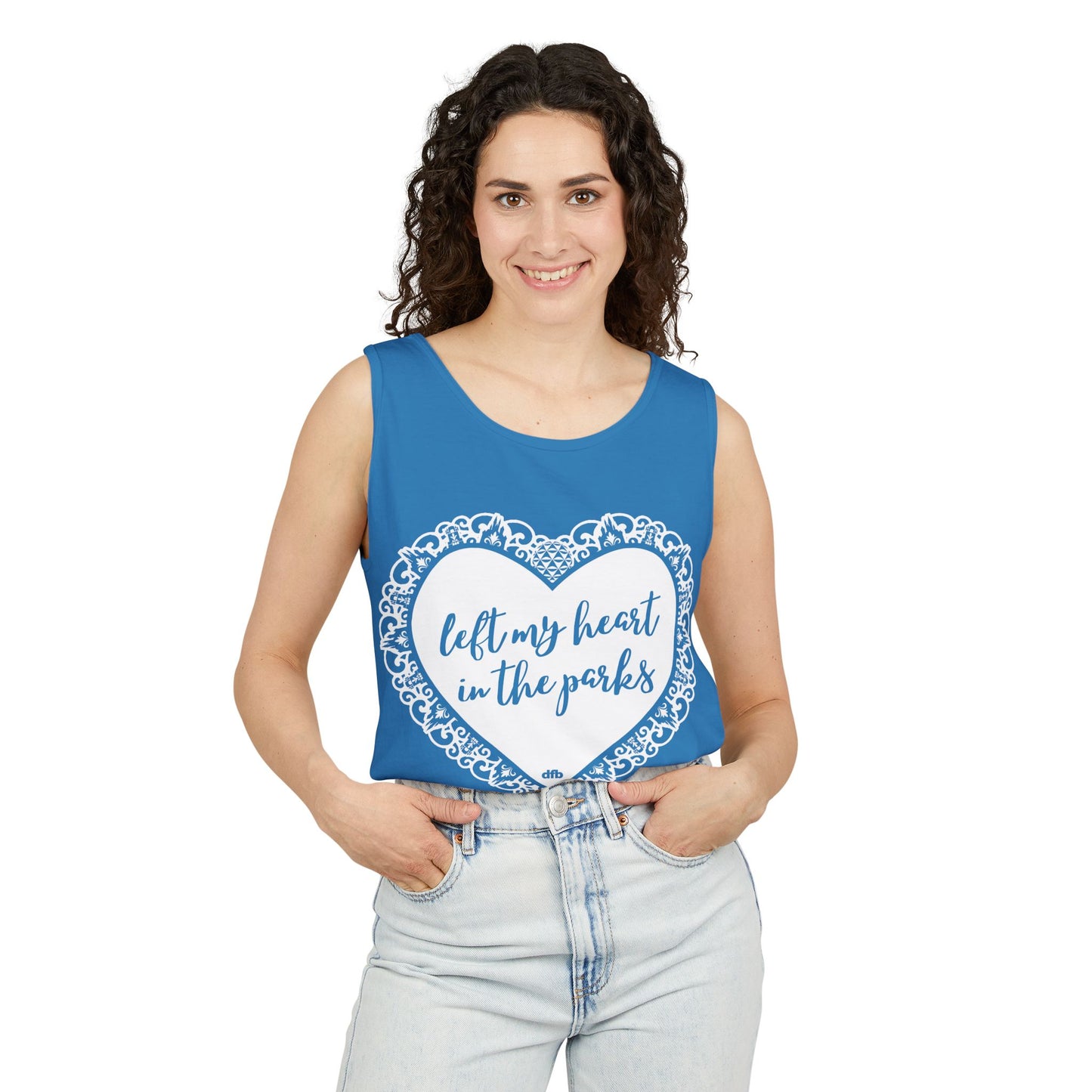 Left My Heart in the Parks - Unisex Garment-Dyed Tank Top