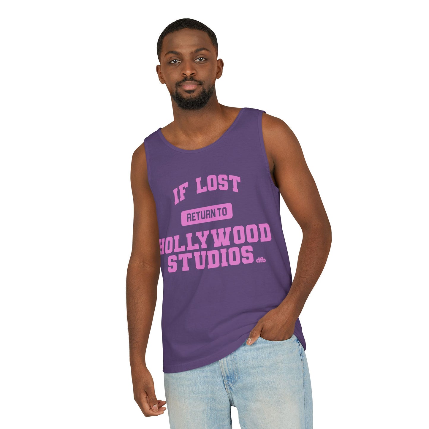 If Lost, Return to the Parks - Unisex Garment-Dyed Tank Top