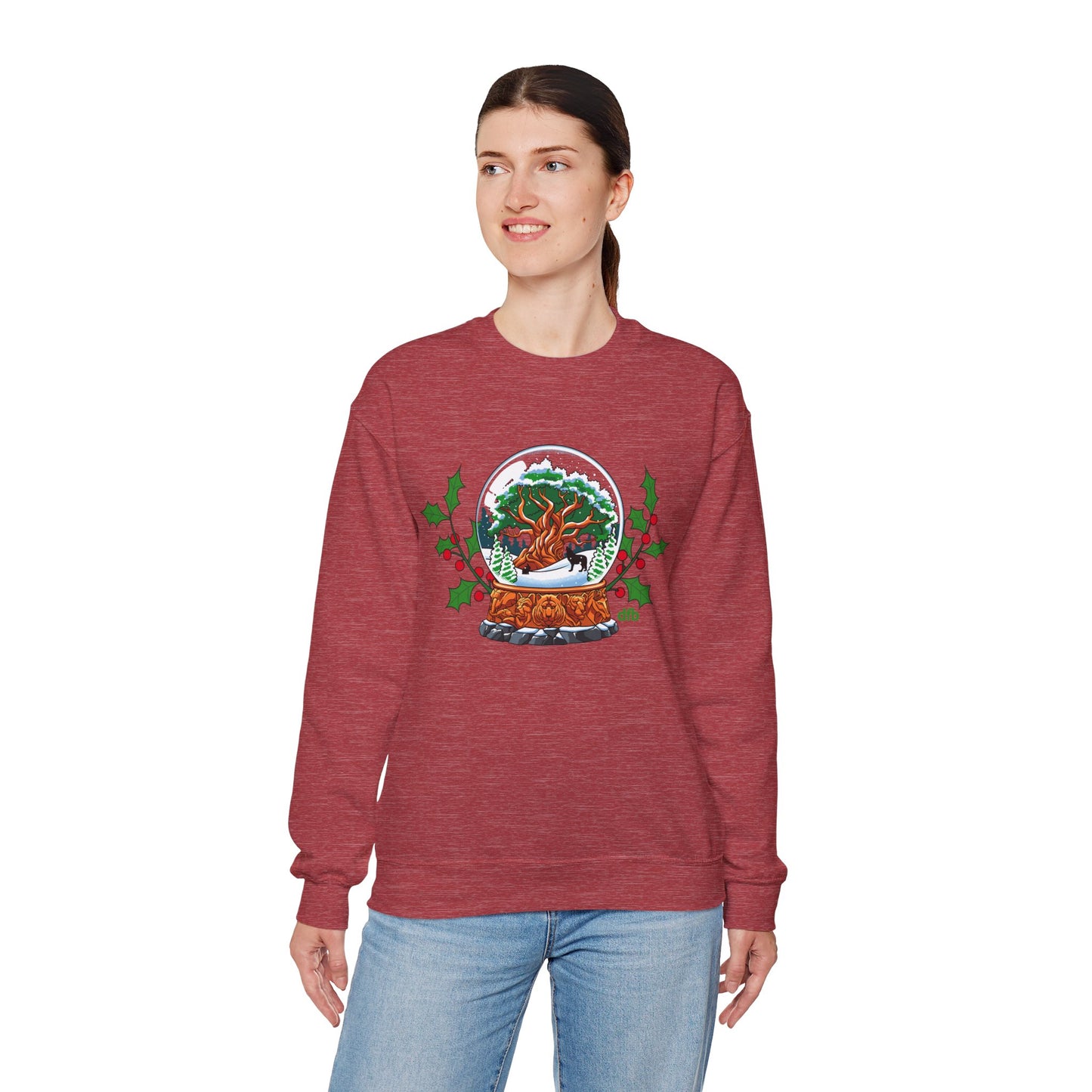 Animal Kingdom Snowglobes - Adult Crewneck Sweatshirt