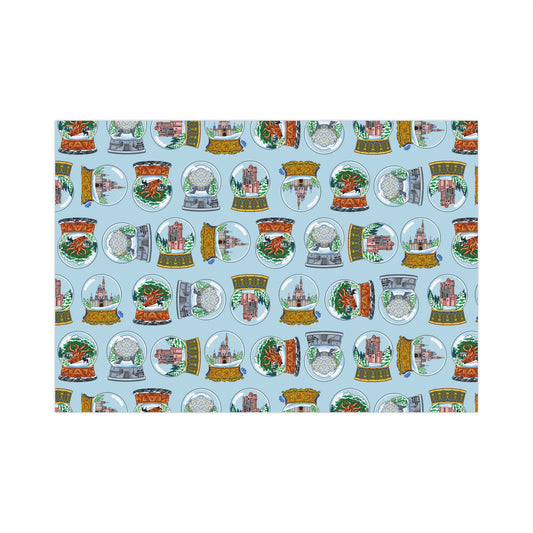 Snowglobes Park Landmarks - Gift Wrap Papers