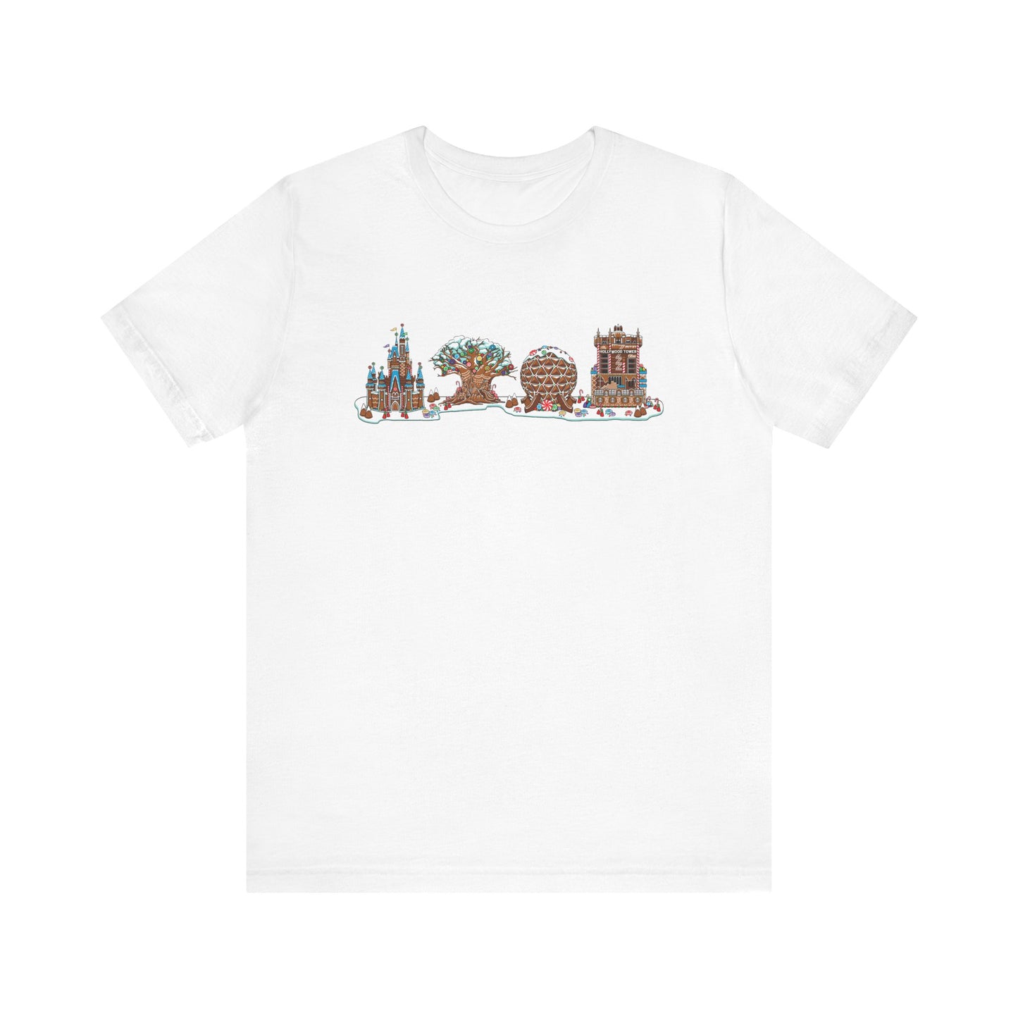 Gingerbread Park Icons - Adult Tee Shirt