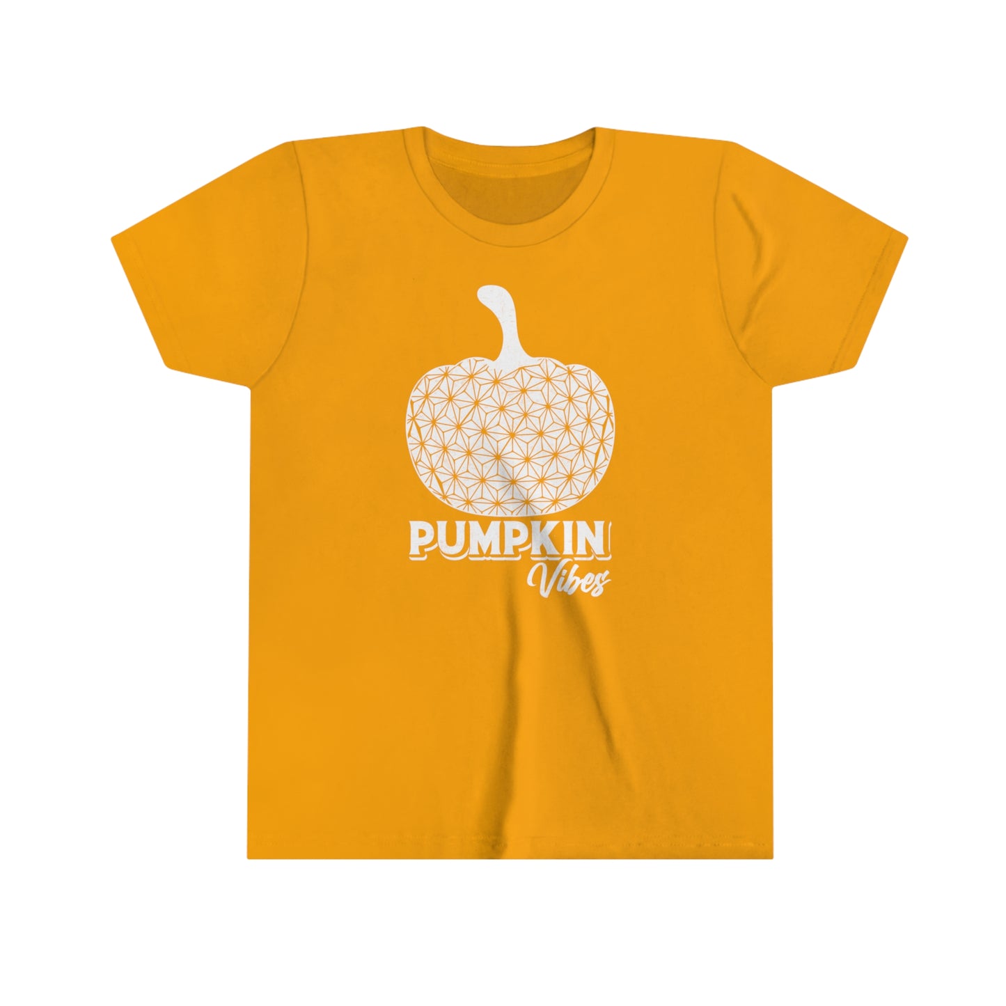 Pumpkin Vibes EPCOT Spaceship Earth Youth Short Sleeve Tee Shirt