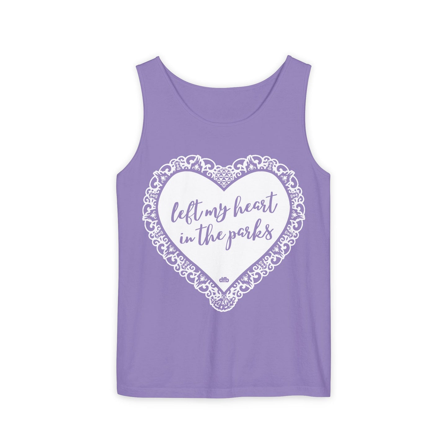 Left My Heart in the Parks - Unisex Garment-Dyed Tank Top
