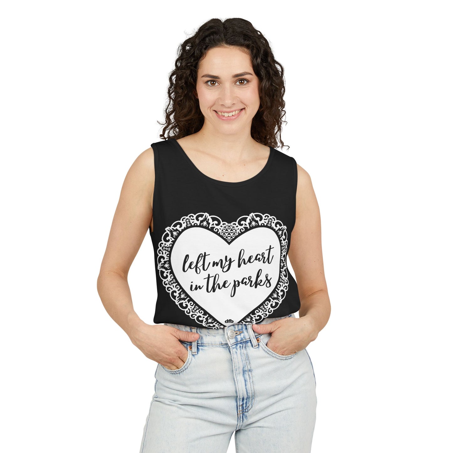 Left My Heart in the Parks - Unisex Garment-Dyed Tank Top