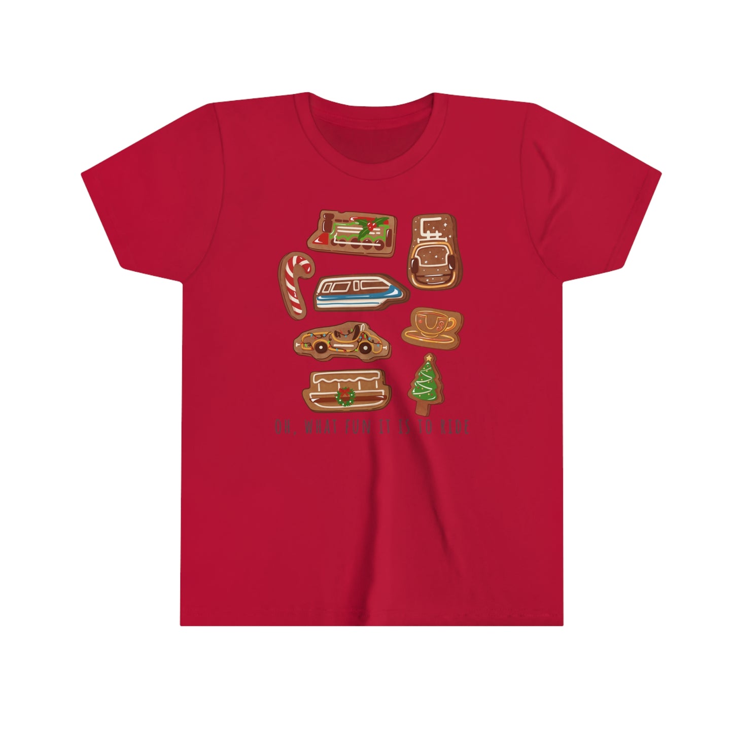Oh What Fun it is to Ride Youth Short Sleeve Tee Shirt