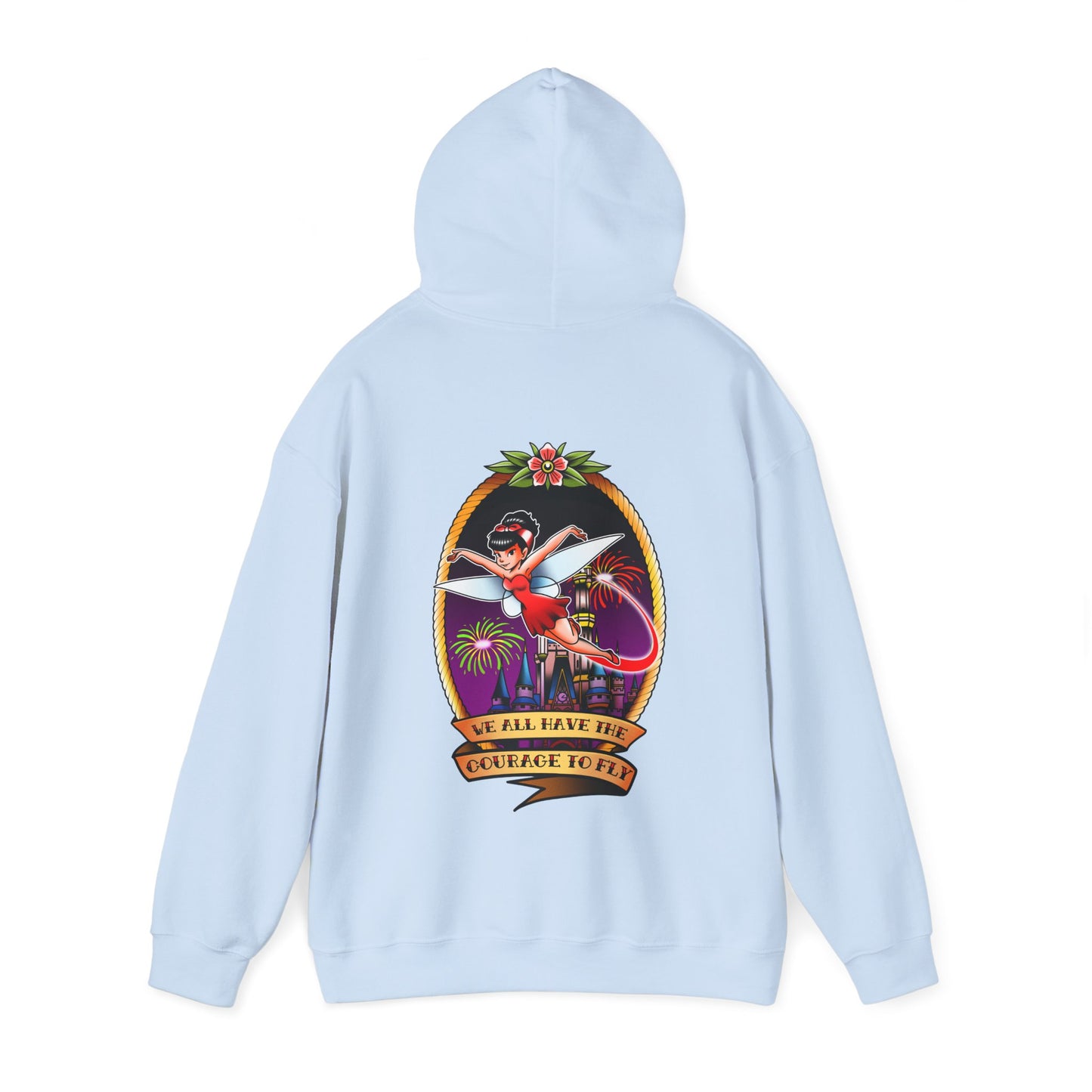 We All Have The Courage To Fly Tattoo - Adult Hoodie Sweatshirt