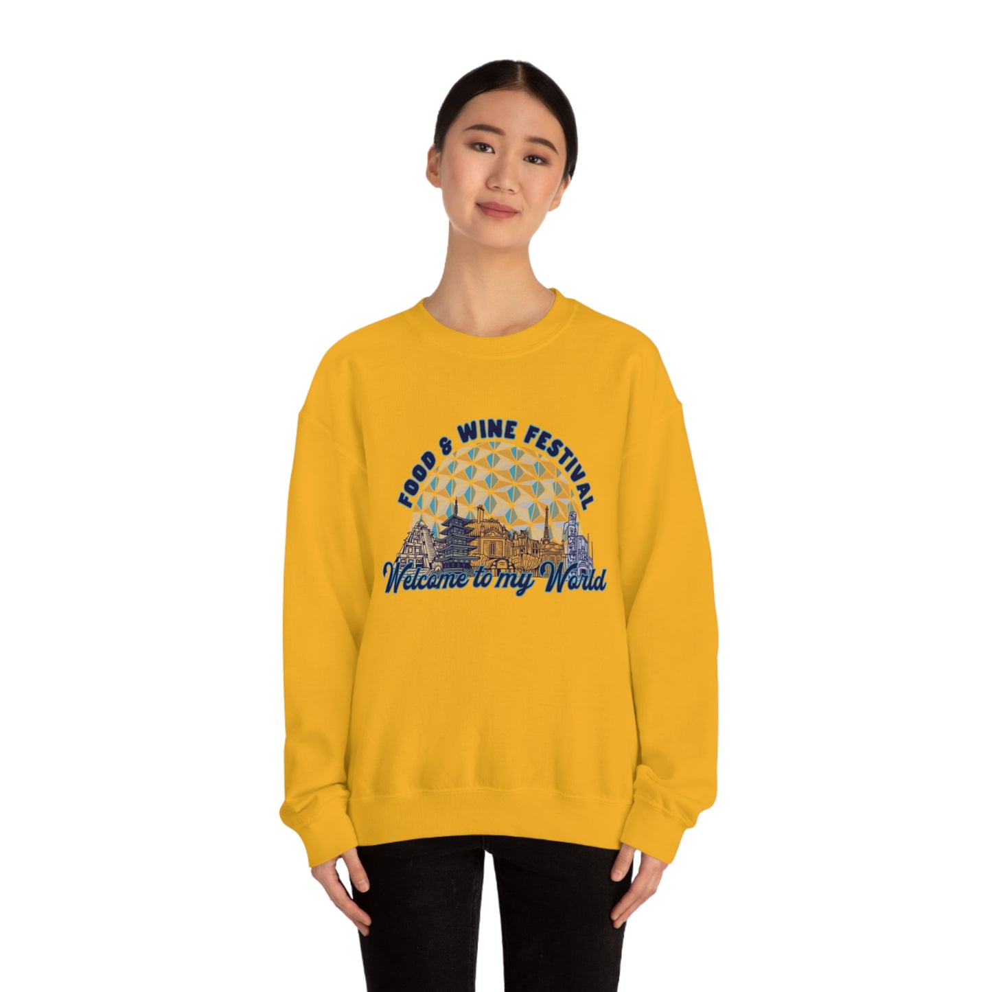 Welcome to my World EPCOT Food & Wine Festival - Adult Crewneck Sweatshirt