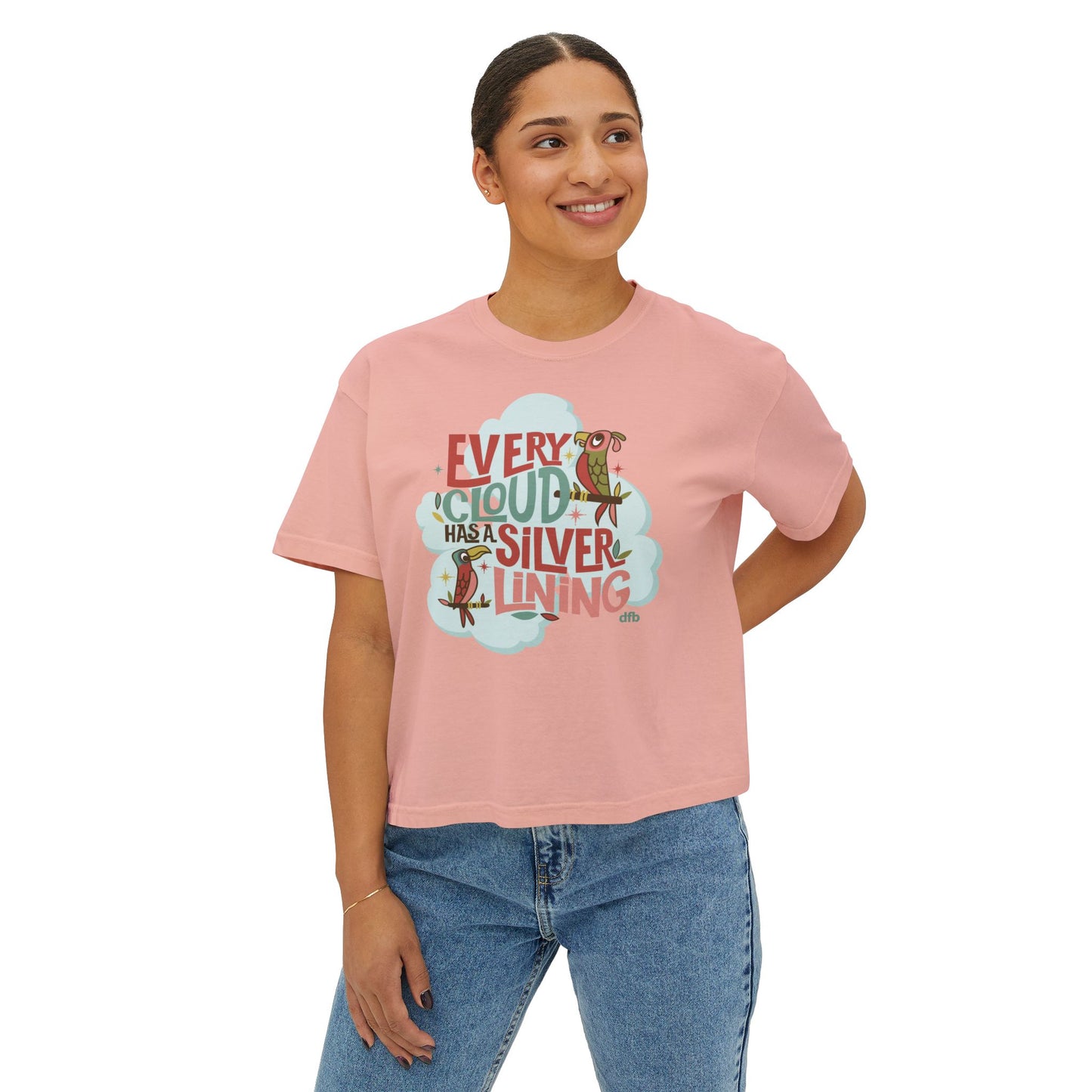 Every Cloud Has a Silver Lining - Women's Boxy Tee