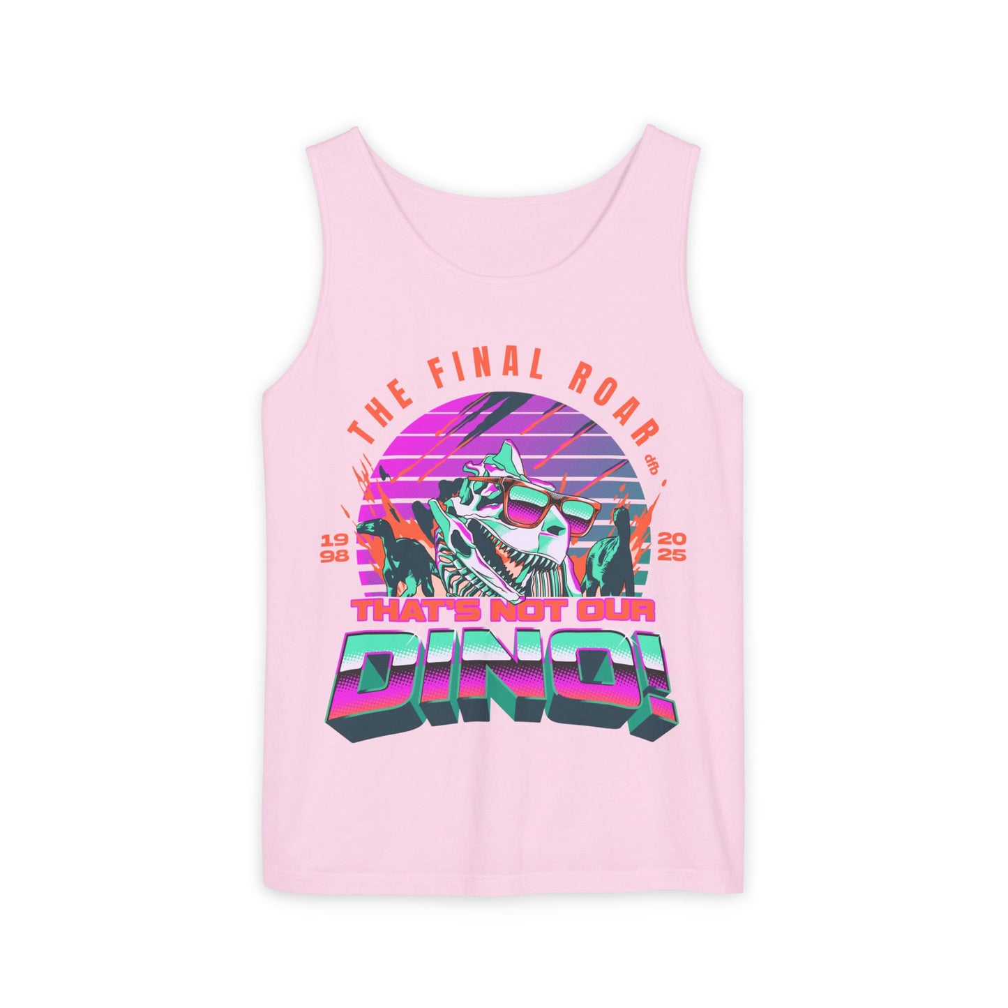LIMITED EDITION - The Final Roar - DINOSAUR - Unisex Garment-Dyed Tank Top