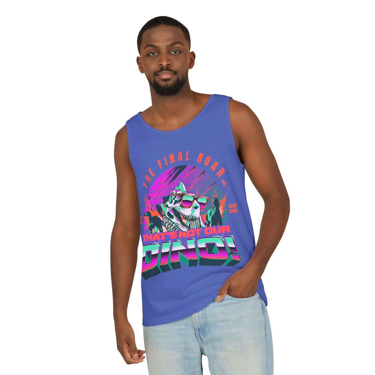 LIMITED EDITION - The Final Roar - DINOSAUR - Unisex Garment-Dyed Tank Top