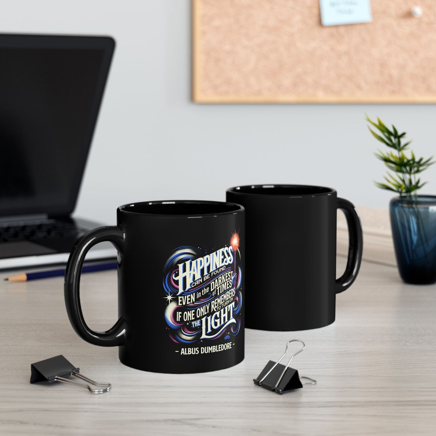 Dumbledore Quote - Black Mug