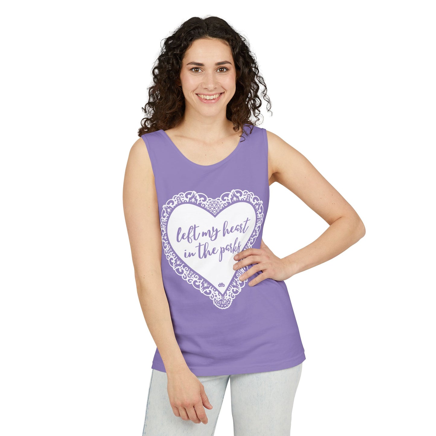 Left My Heart in the Parks - Unisex Garment-Dyed Tank Top