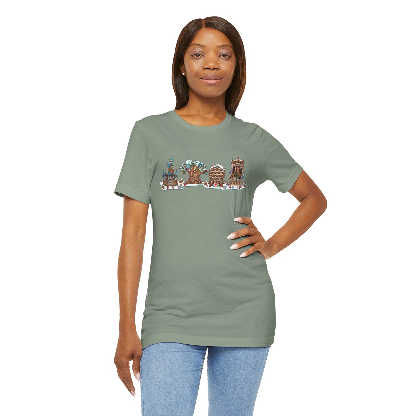 Gingerbread Park Icons - Adult Tee Shirt