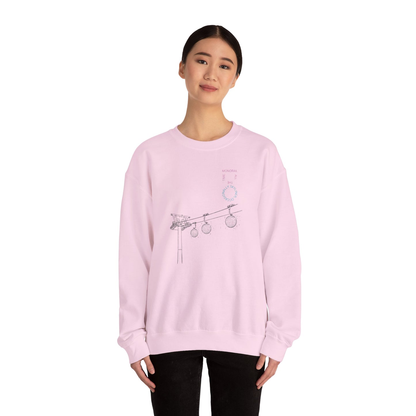 Monorail All The Time - Adult Crewneck Sweatshirt