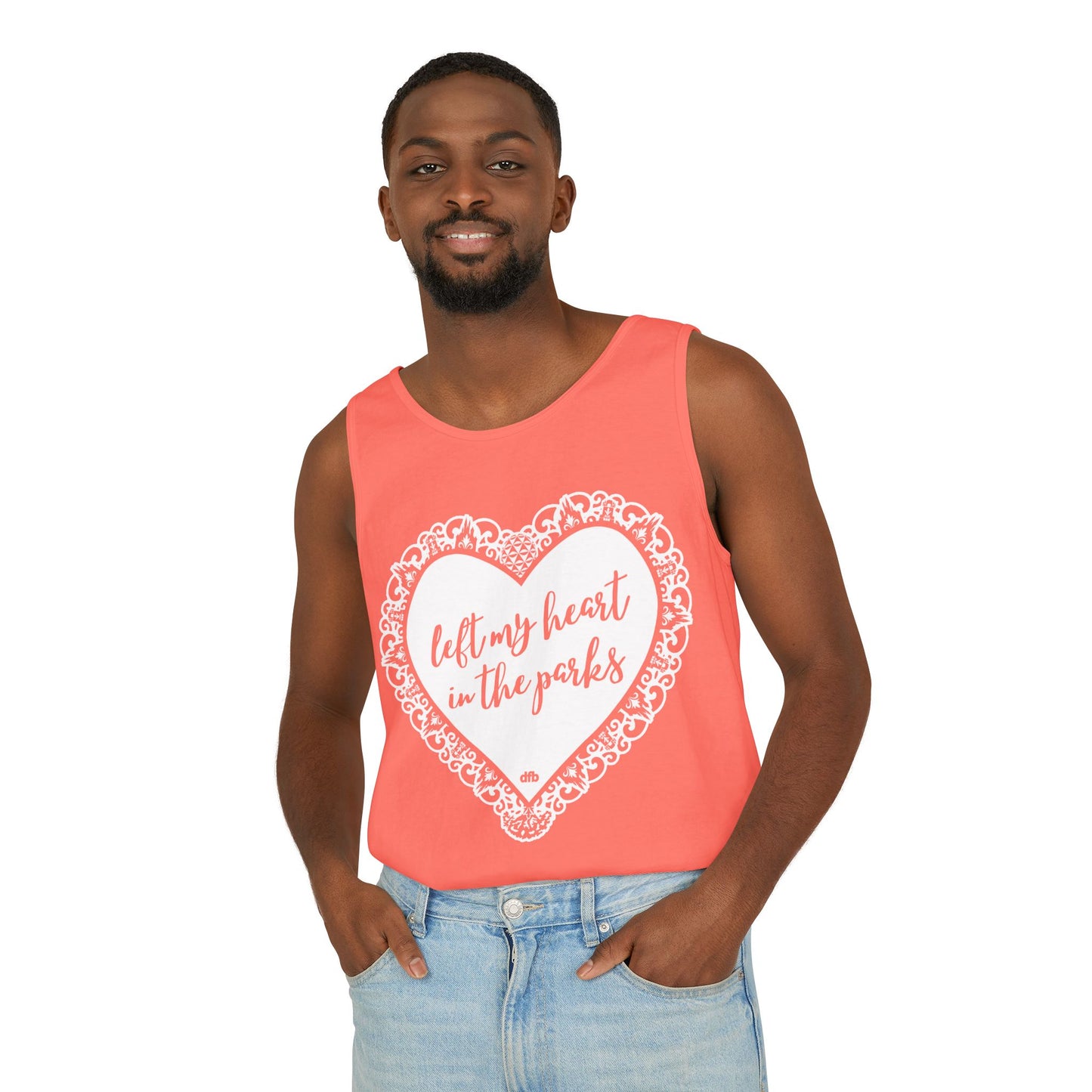 Left My Heart in the Parks - Unisex Garment-Dyed Tank Top
