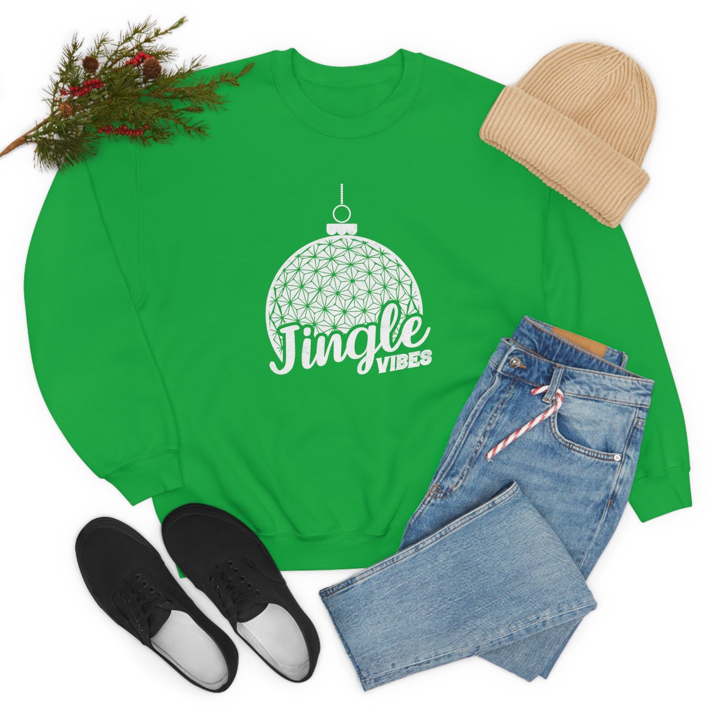 Jingle Vibes  - Adult Crewneck Sweatshirt