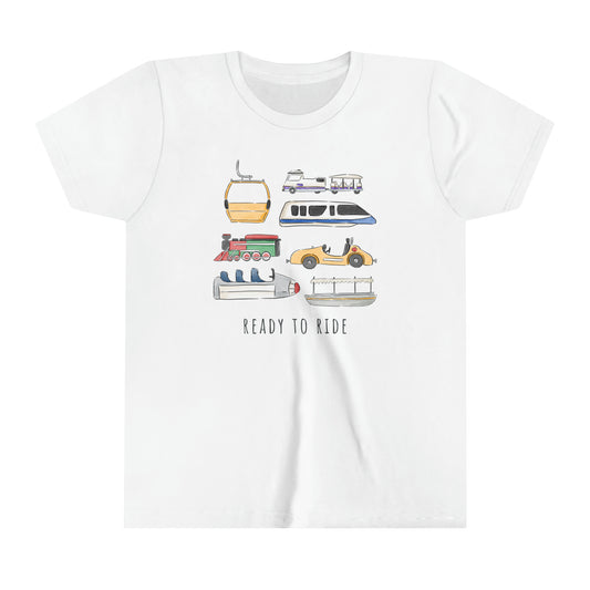 Ready to Ride - Youth Short Sleeve Family Matching Tee Shirt