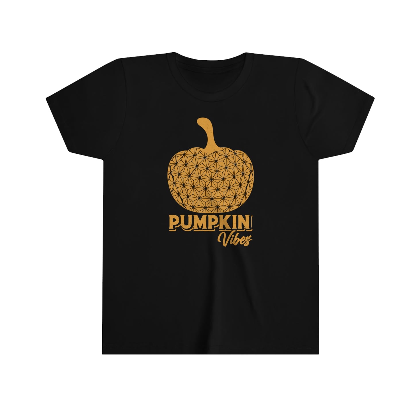 Pumpkin Vibes EPCOT Spaceship Earth Youth Short Sleeve Tee Shirt