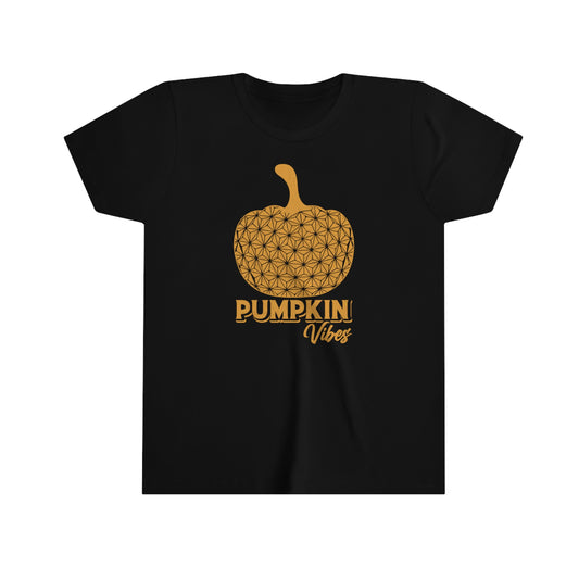 Pumpkin Vibes EPCOT Spaceship Earth Youth Short Sleeve Tee Shirt