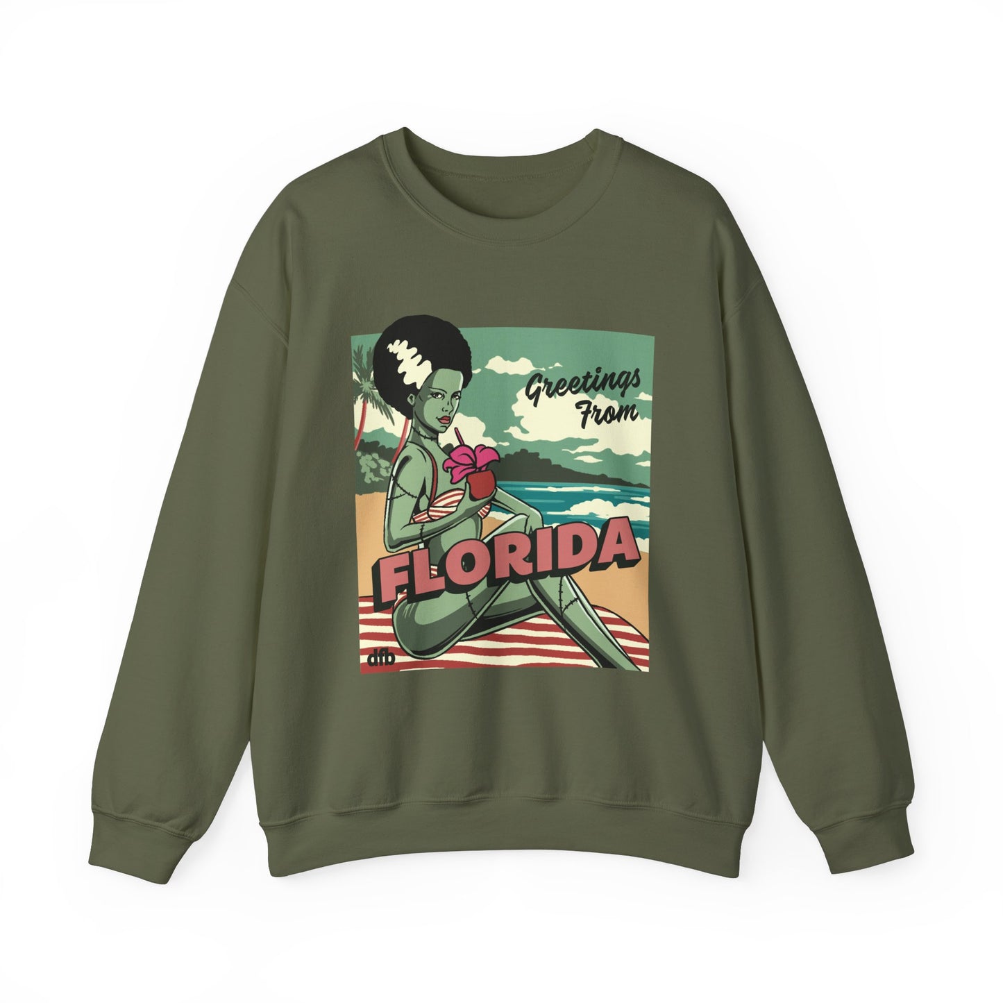 Monsters on Vacation - Adult Sweatshirt