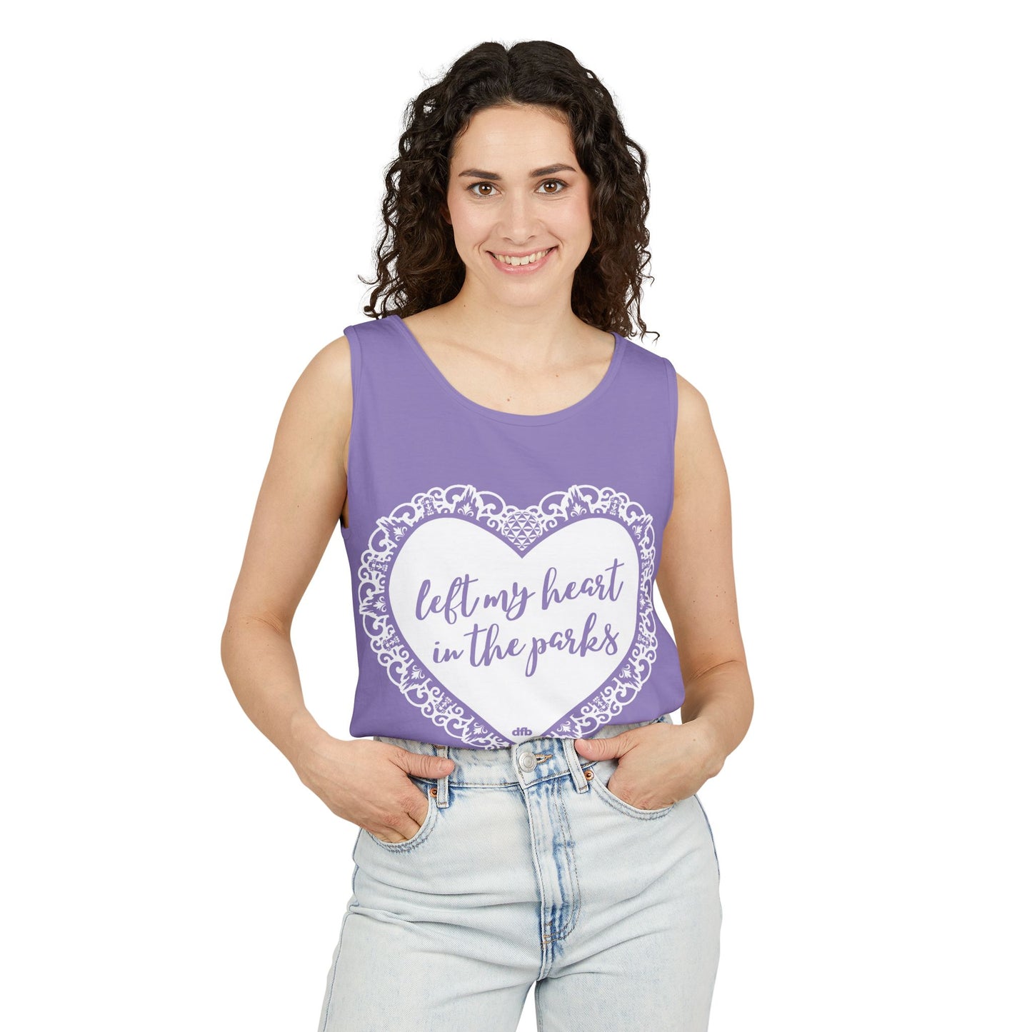 Left My Heart in the Parks - Unisex Garment-Dyed Tank Top