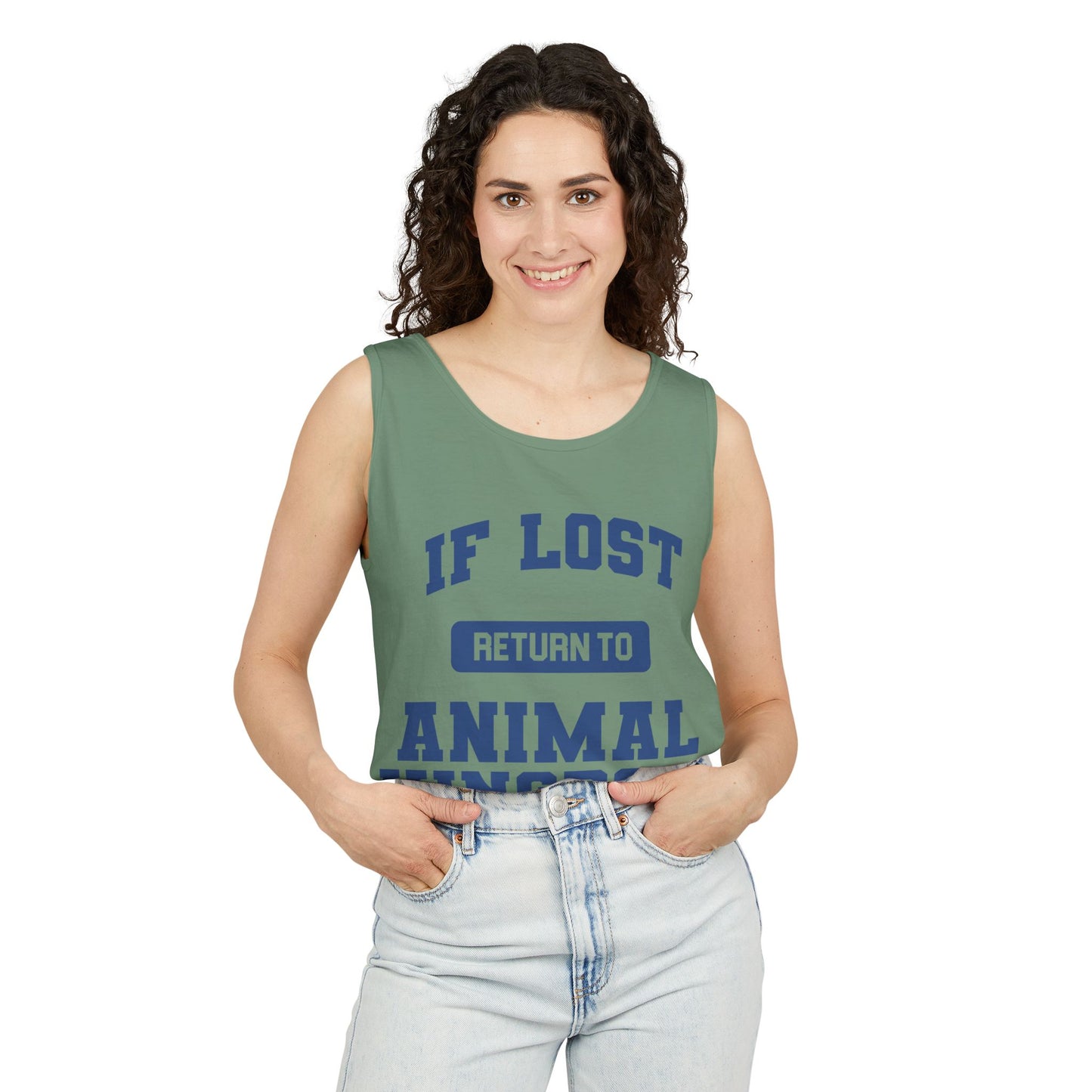 If Lost, Return to the Parks - Unisex Garment-Dyed Tank Top