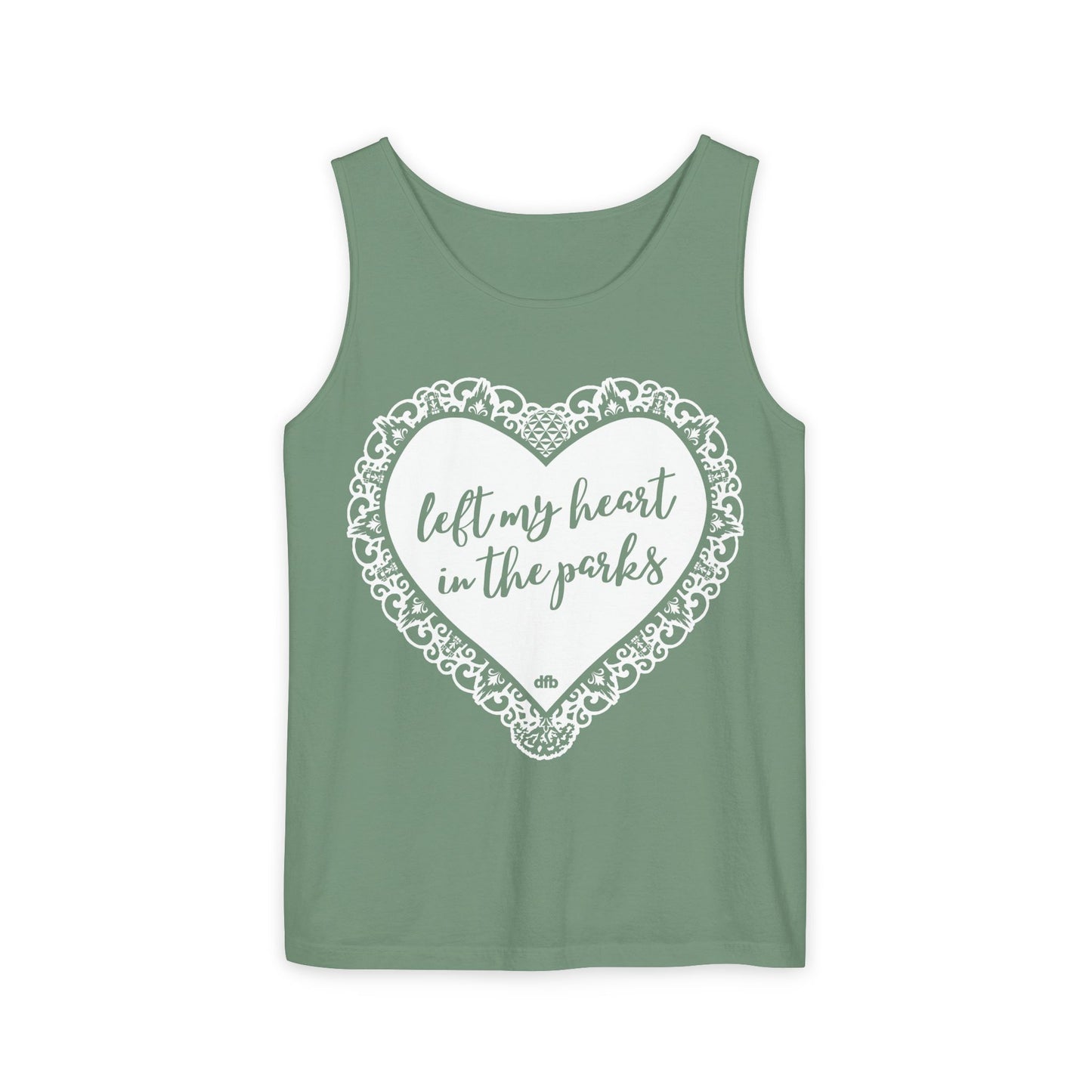 Left My Heart in the Parks - Unisex Garment-Dyed Tank Top