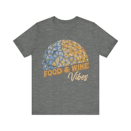 Food & Wine Vibes EPCOT Blue - Adult Unisex Shirt