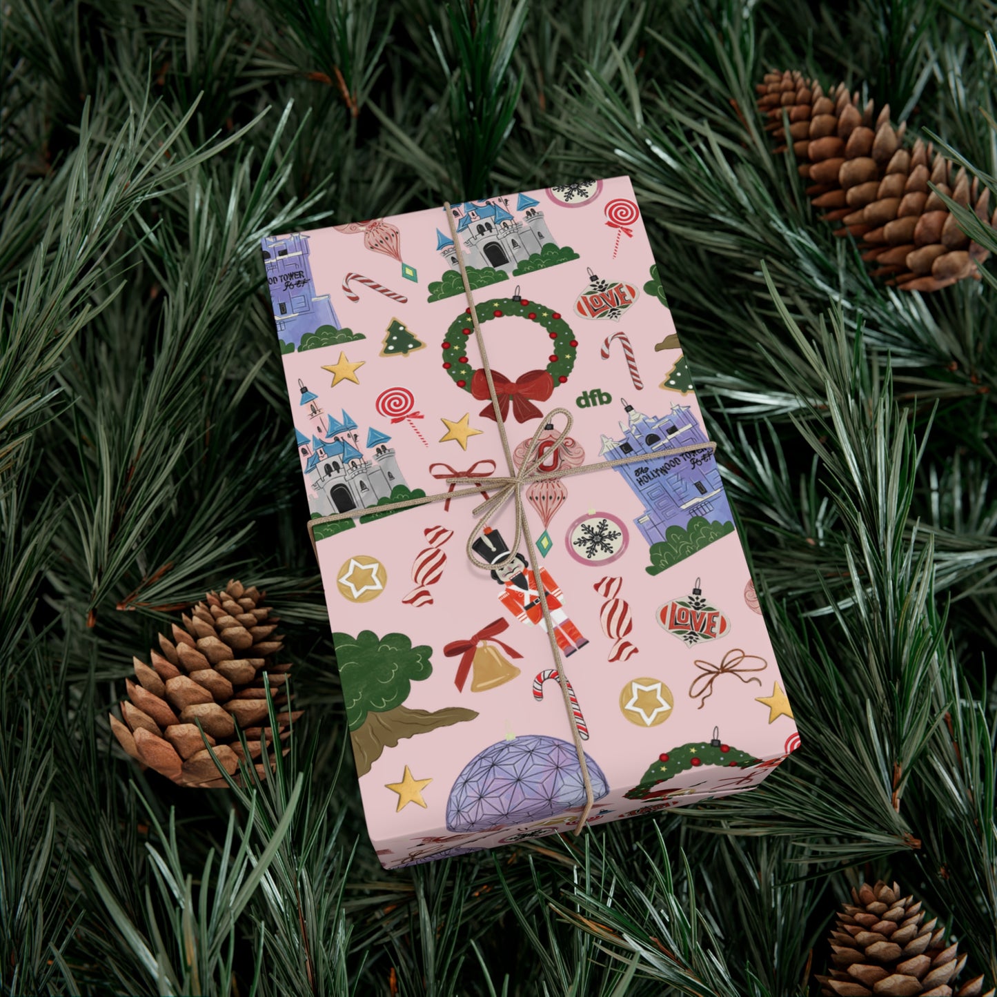 Park Icons Vintage Ornaments - Gift Wrap Papers