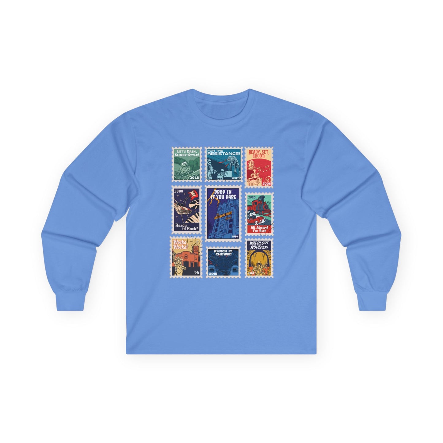 Hollywood Studios Vintage Stamps - Long Sleeve Tee