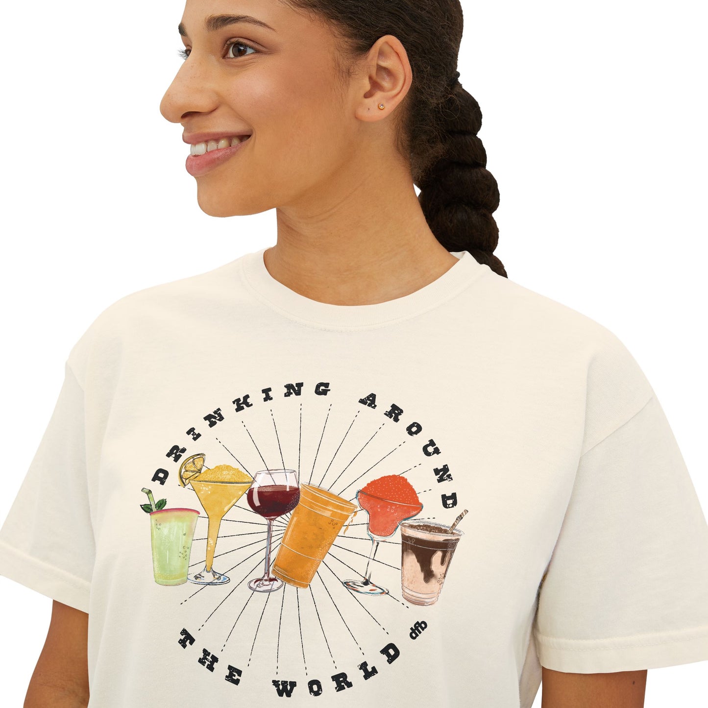 Drinking Around the World - Women's Boxy Tee