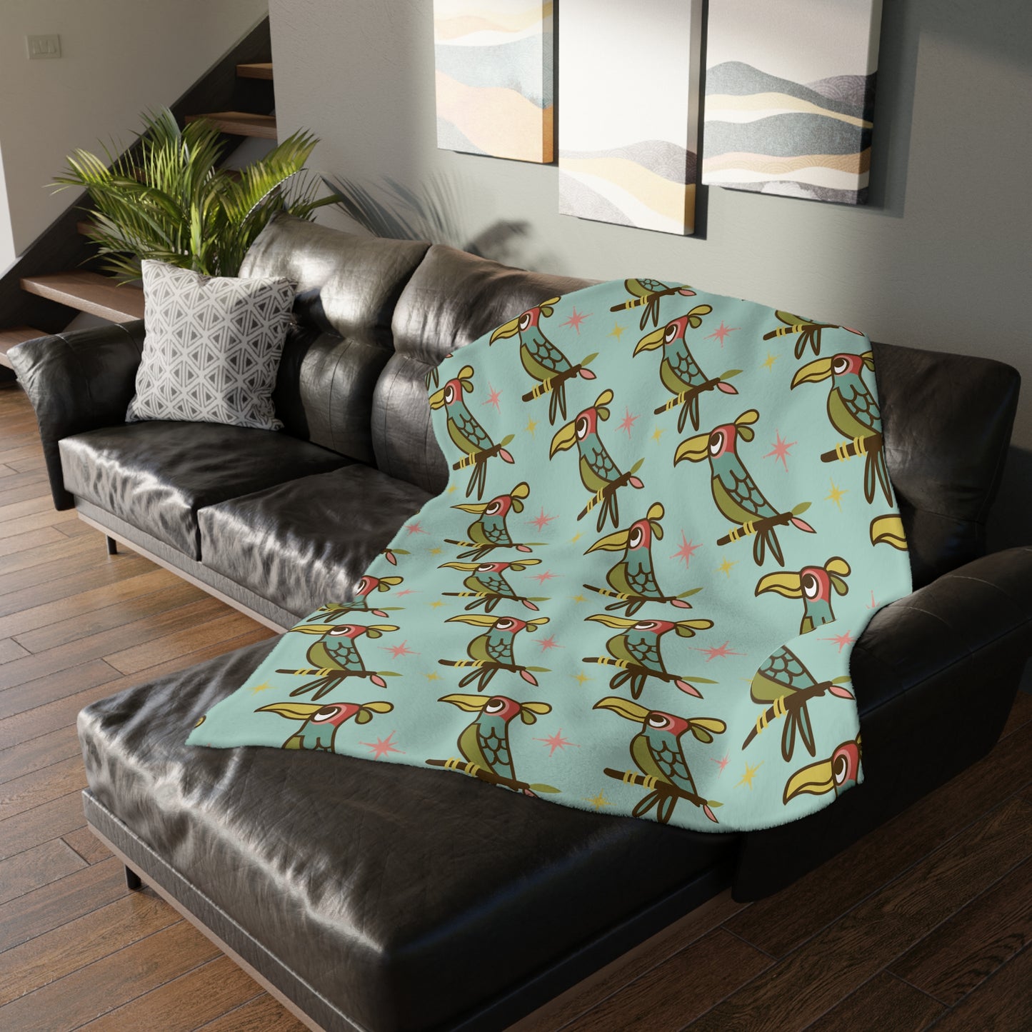 Every Cloud Has a Silver Lining - Velveteen Microfiber Blanket