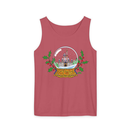 Magic Kingdom Snowglobes - Unisex Garment-Dyed Tank Top