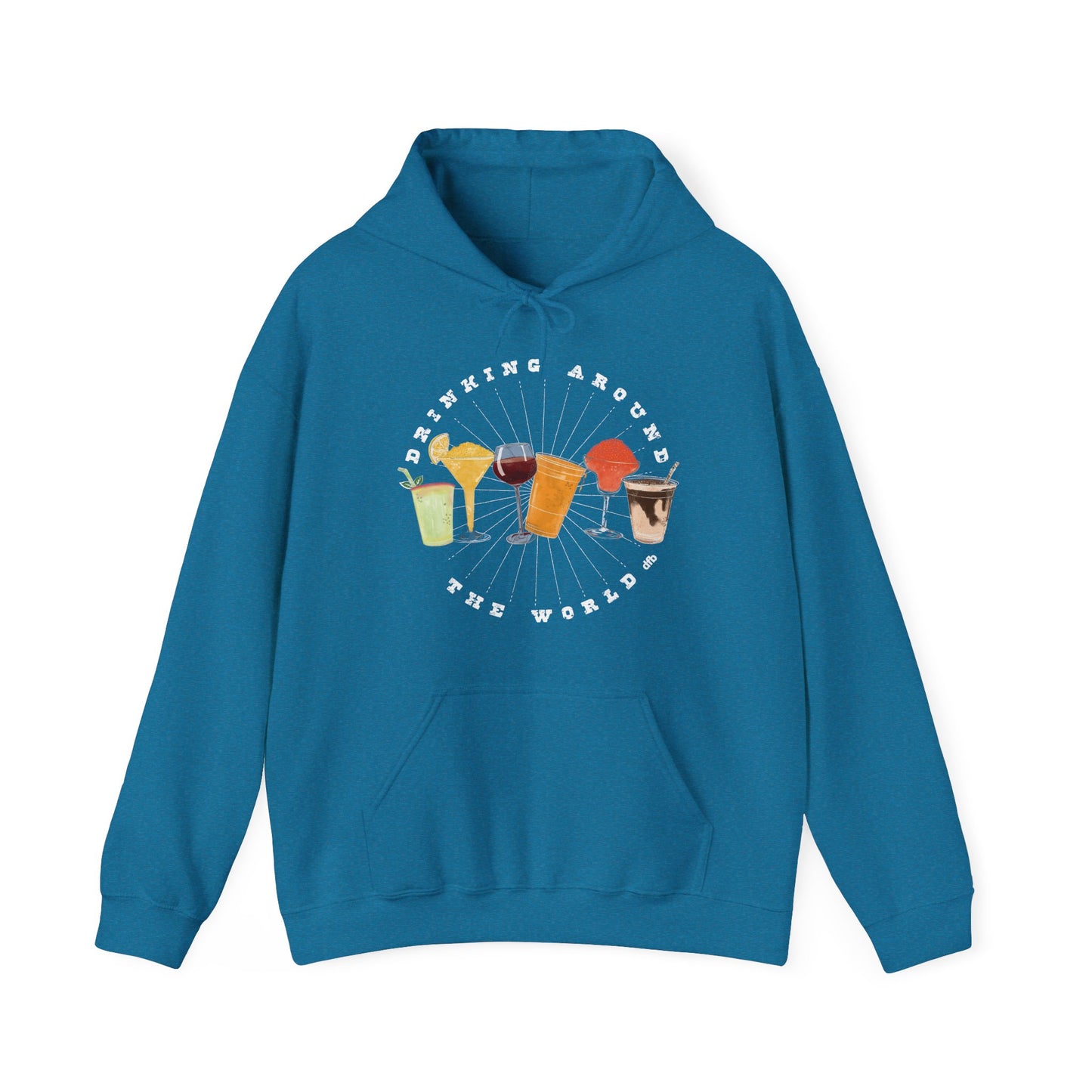 Drinking Around the World - Adult Hoodie Sweatshirt