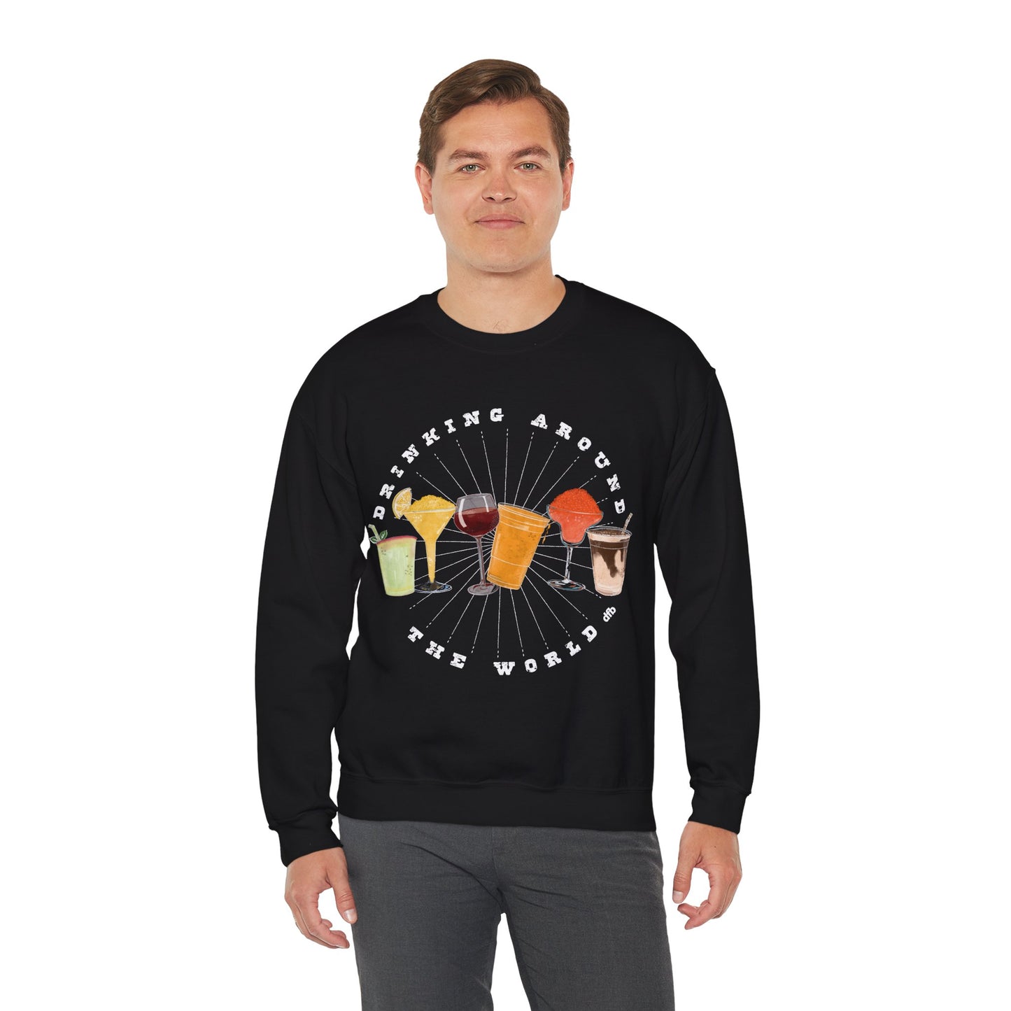 Drinking Around the World - Adult Sweatshirt