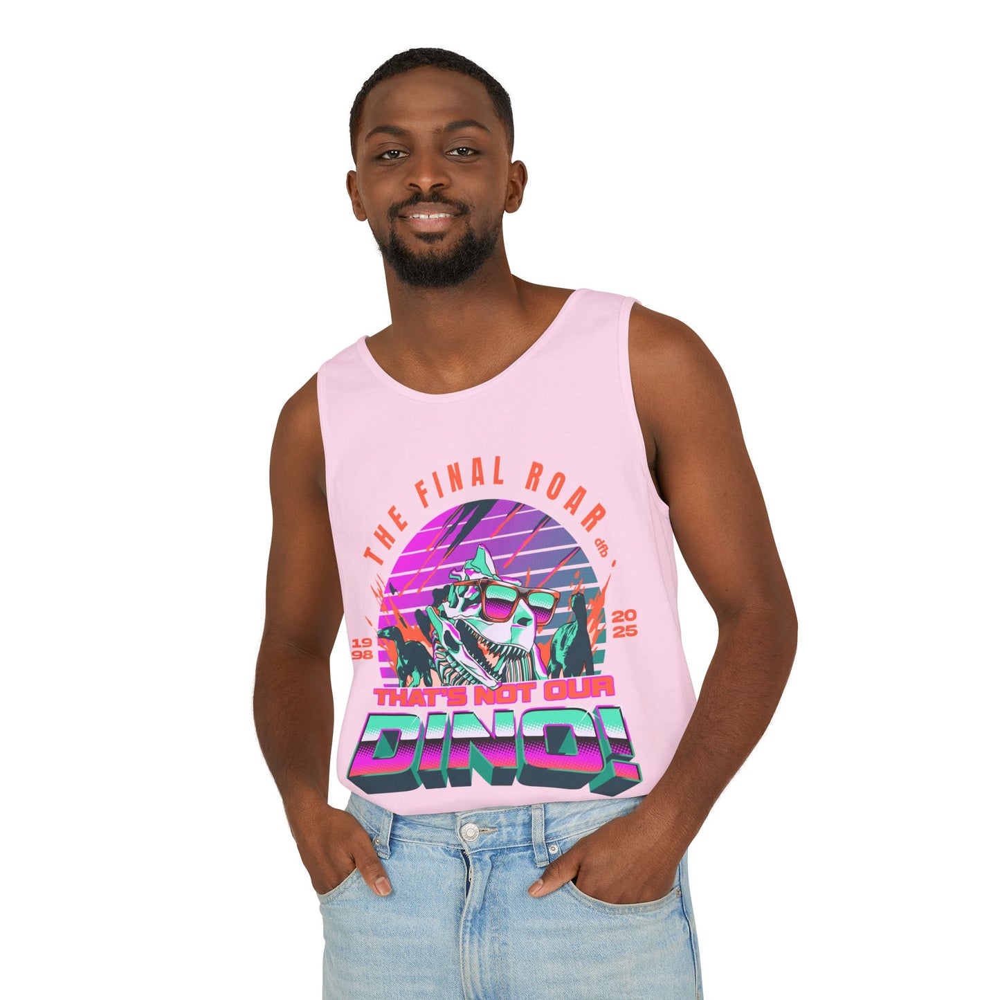 LIMITED EDITION - The Final Roar - DINOSAUR - Unisex Garment-Dyed Tank Top