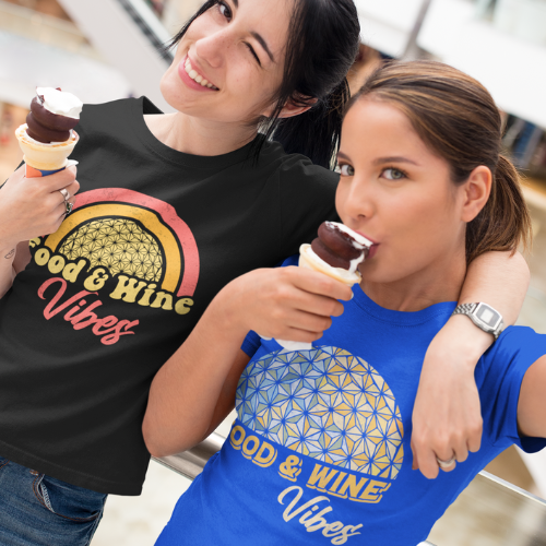 Food & Wine Vibes EPCOT Blue - Adult Unisex Shirt