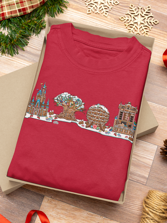 Gingerbread Park Icons - Adult Tee Shirt