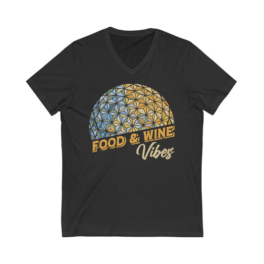 EPCOT Food and Wine Festival Vneck TShirt Blue Vibes