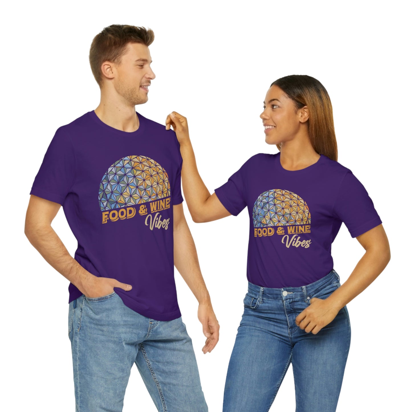 Food & Wine Vibes EPCOT Blue - Adult Unisex Shirt