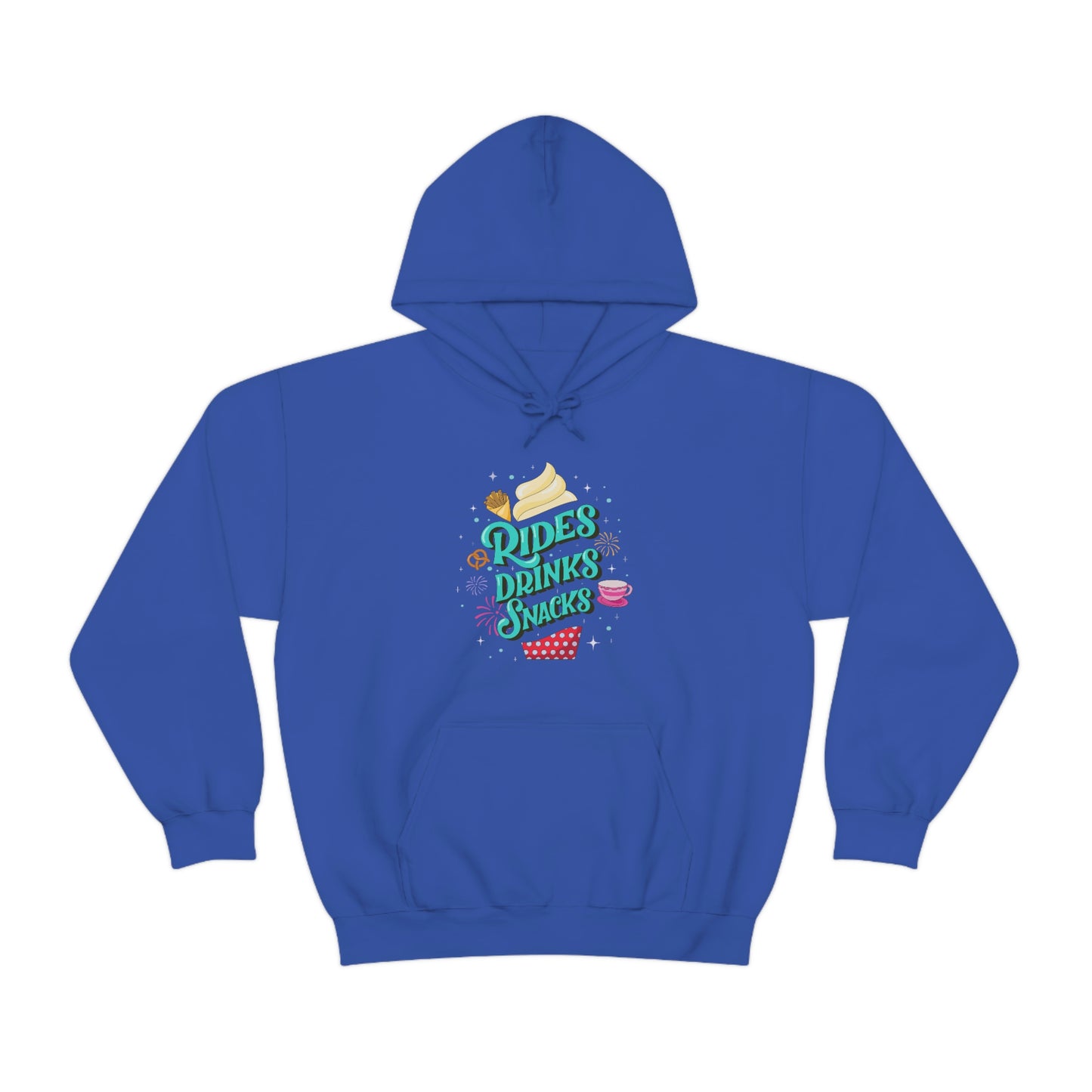 Rides, Drinks, Snacks - Adult Hoodie Sweatshirt