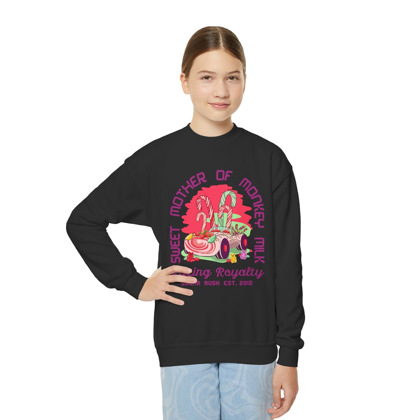 Vanellope von Schweetz - Racing Royalty - Youth Crewneck Sweatshirt