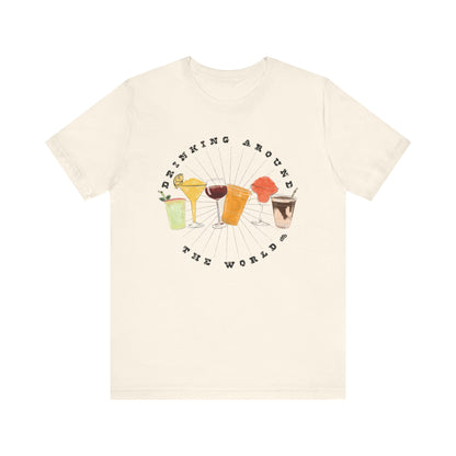Drinking Around the World - Adult Tee Shirt