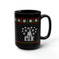 All I Want For Christmas Disney World Ugly Sweater Black Mug, 15oz