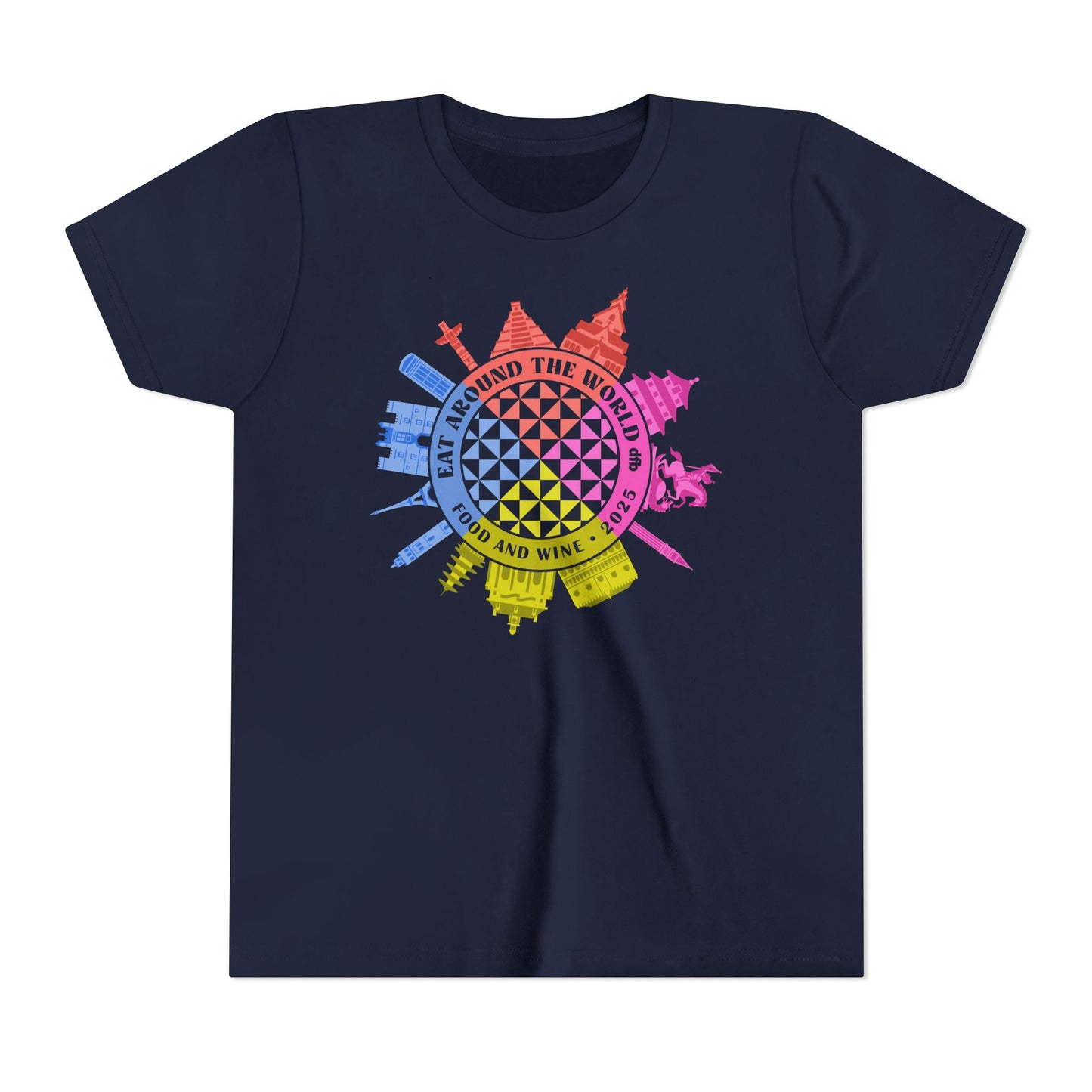 LIMITED EDITION Food & Wine Compass -  Kid's Short Sleeve Tee Shirt