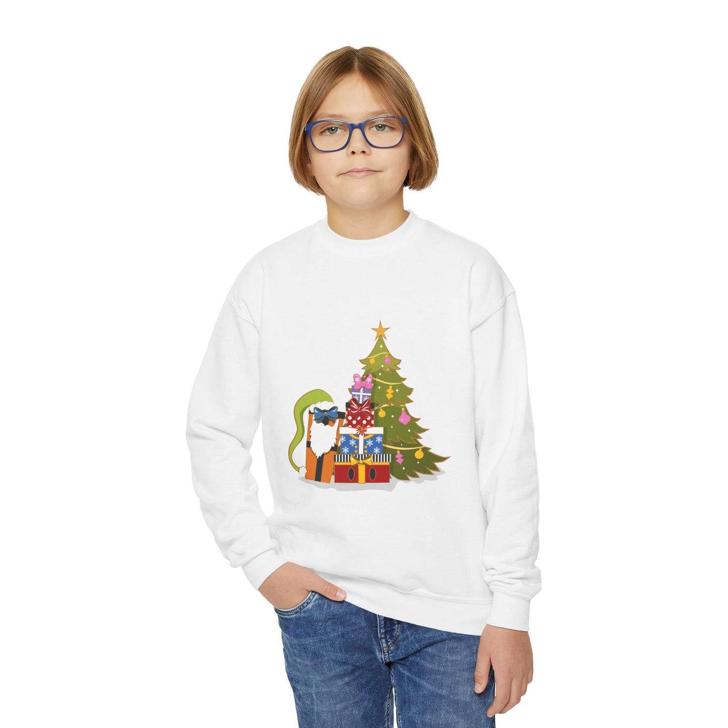 Fab 5 as Presents - Youth Crewneck Sweatshirt