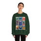 Hollywood Studios Vintage Stamps - Adult Crewneck Sweatshirt